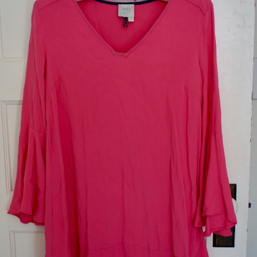 Hot pink Anthropologie tunic dress